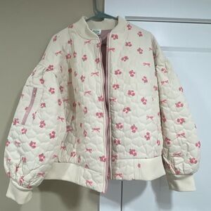 Floral Cream and Pink Jacket